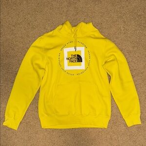 The North Face Yellow Men’s Medium Sweatshirt Vibrant Pullover Hoodie